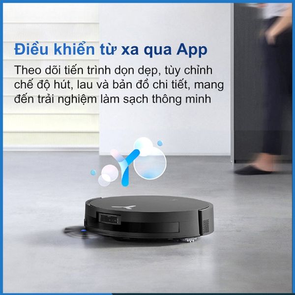Robot hút bụi lau nhà Ecovacs Deebot X11 OmniCyclone Điều khiển dễ dàng qua ứng dụng EcovacsHome