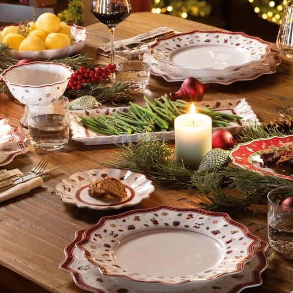 Bộ đồ ăn Villeroy & Boch Toys Delight 12 món Một bộ sưu tập hoàn chỉnh cho Giáng sinh