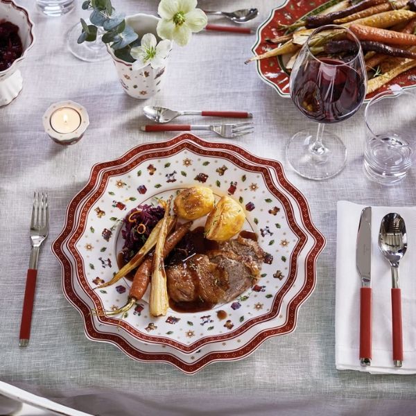 Bộ đồ ăn Villeroy & Boch Toys Delight 12 món Họa tiết Giáng sinh vui tươi và hoài niệm