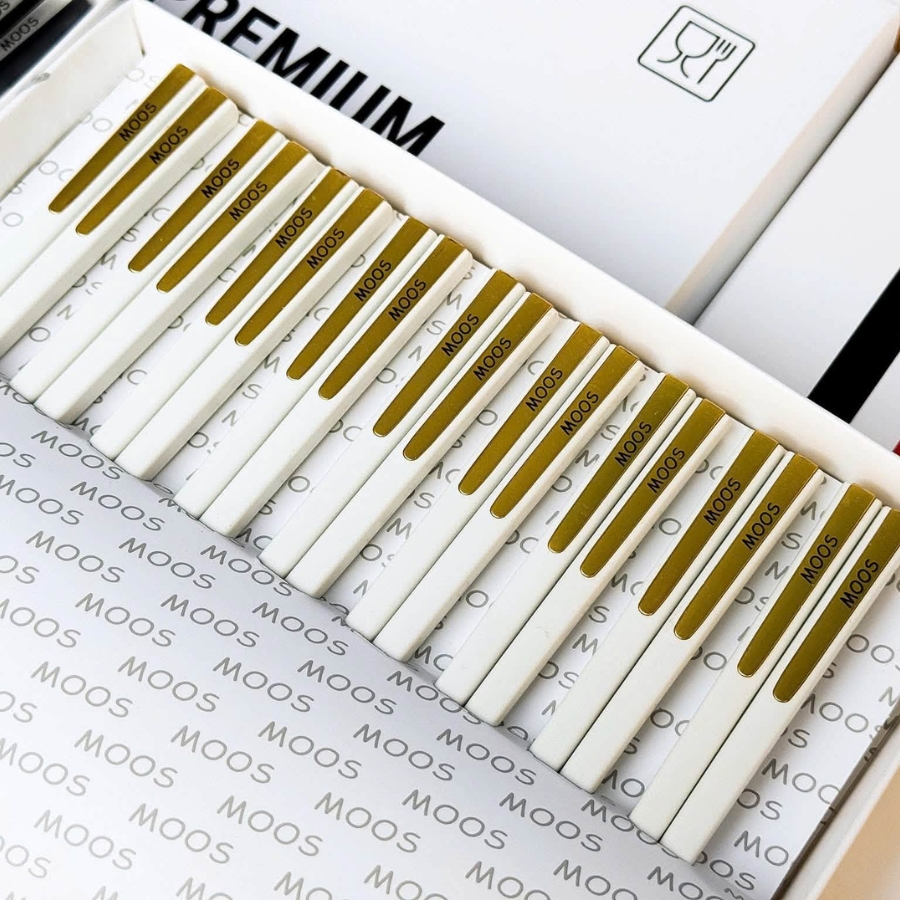 Set 18 đôi đũa sợi thủy tinh hoàng gia Moos Đức Thiết kế phong cách hoàng gia sang trọng
