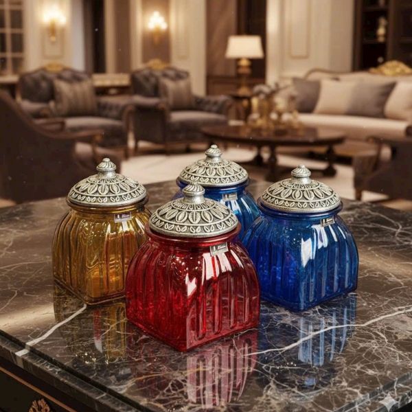 Set 4 Hũ đựng IRRIS DE 675ml Kích thước tiêu chuẩn, dung tích phù hợp nhu cầu gia đình