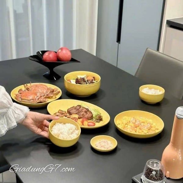 Set bát đĩa Staub 10 món - Màu Hồng/Xanh/Vàng – Thêm Ngọt Ngào Cho Bàn Ăn