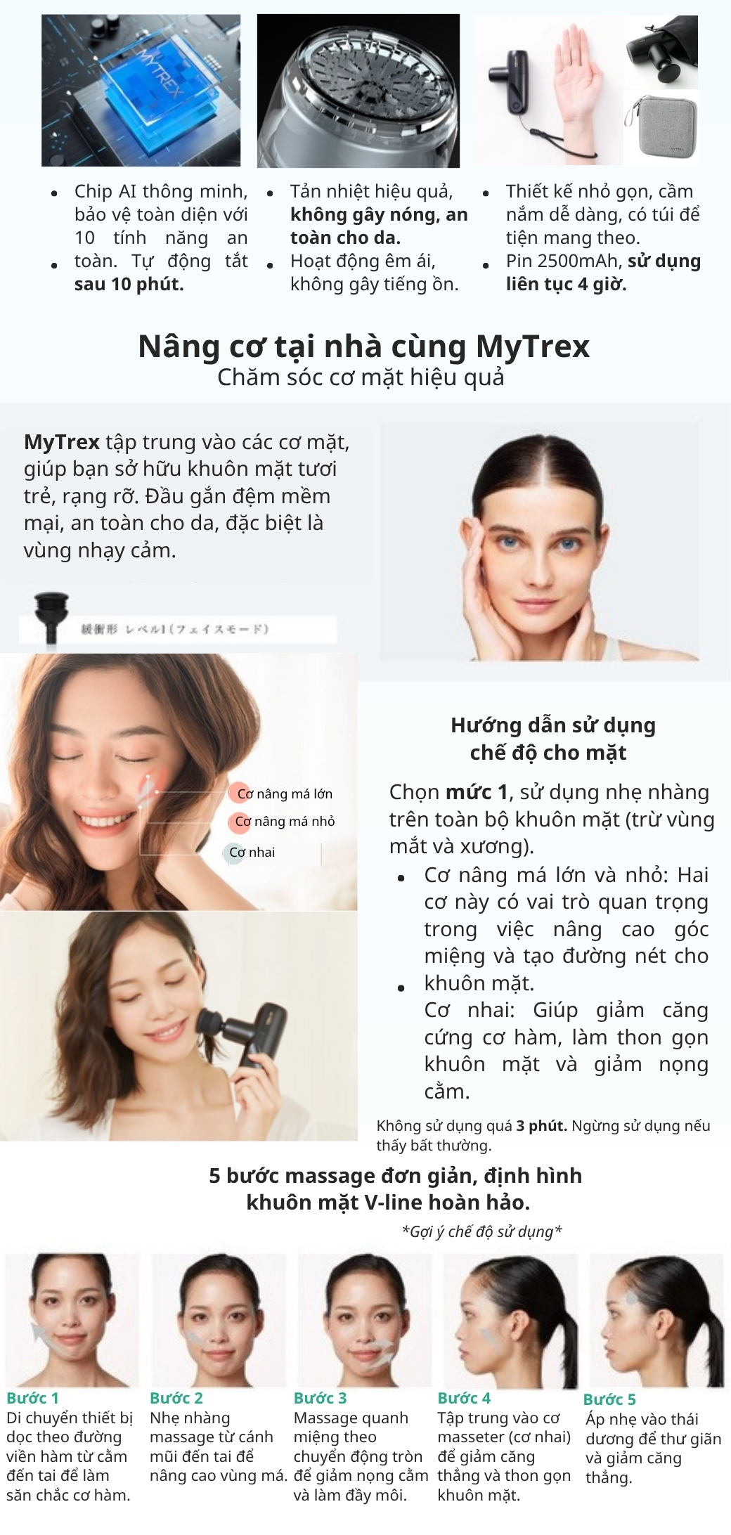 Súng massage Mytrex Rebive mini