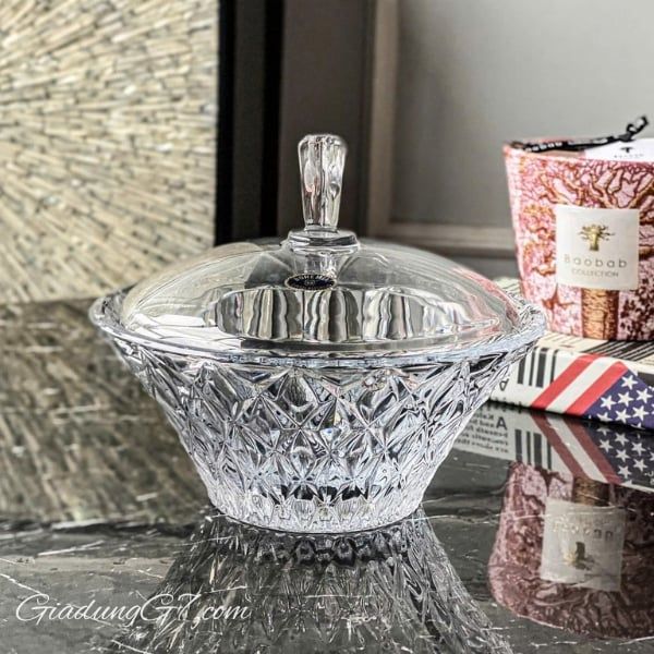 Thố pha lê Bohemia Memphis 19cm