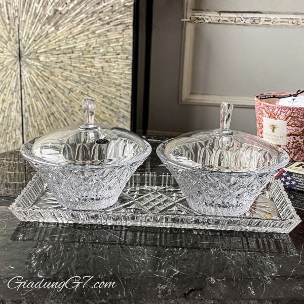 Thố pha lê Bohemia Memphis 19cm