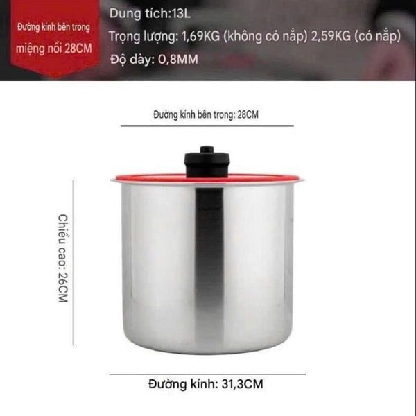 Thùng Gạo Inox Chockmen C299 Chất liệu inox 18/10 an toàn cho thực phẩm, chống gỉ vượt trội, bền bỉ theo thời gian.