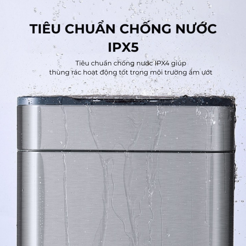 Thùng rác cảm biến Elpheco EPLH5522 20L chân cao khử Ozone
