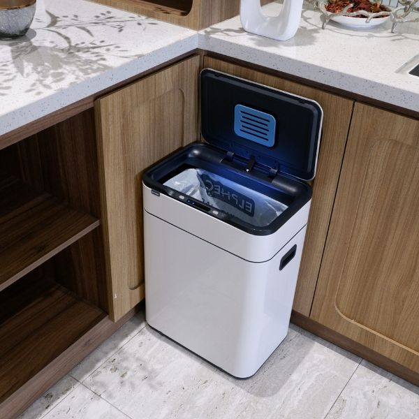 Thùng rác cảm ứng ELPHECO ELPH5514 30L có thùng rác rời bên trong & khử mùi ozone