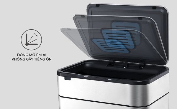 Thùng rác cảm ứng ELPHECO ELPH5514 30L Cảm biến chuyển động AIR siêu nhạy