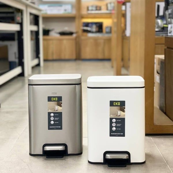 Thùng rác đạp chân EKO Madison EK9361MMT 6L chống bám vân