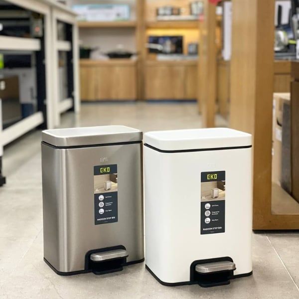Thùng rác đạp chân EKO Madison EK9361MMT 6L chống bám vân