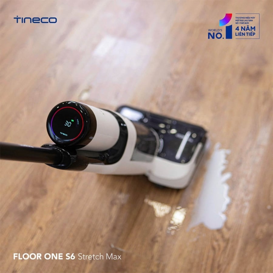Tineco S6 Stretch Max tái định vị bình chứa nước sạch