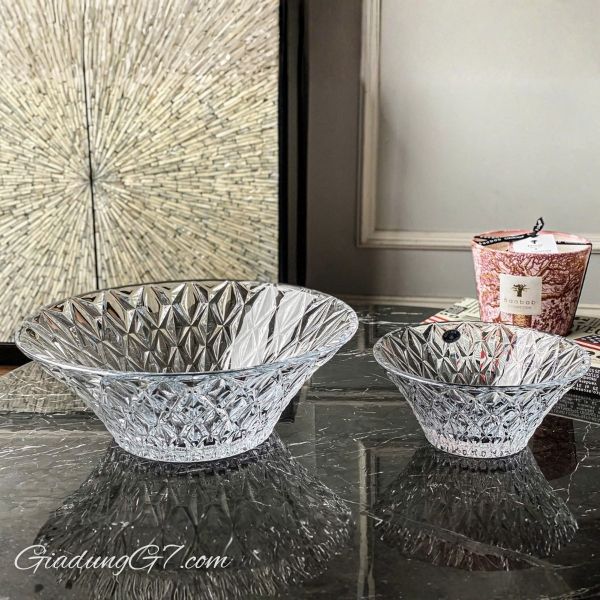 Tô pha lê Bohemia Memphis 19cm