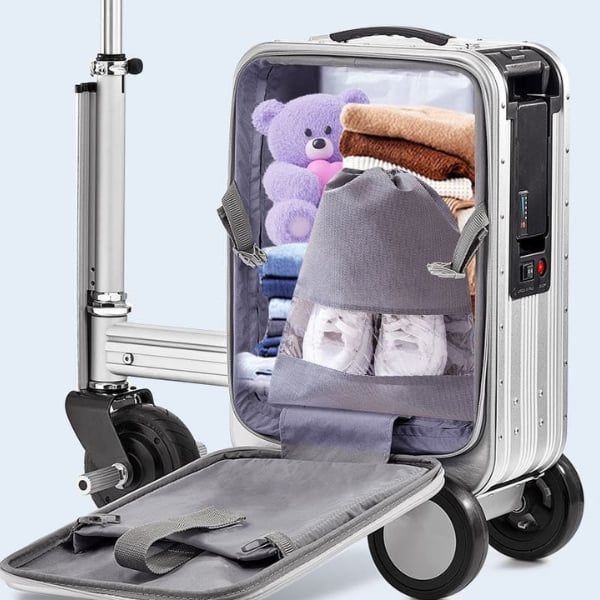 Vali điện Homesheel Airwheel SE3L&nbsp;– Vali Thông Minh Tích Hợp Xe Điện Di Chuyển Tiện Lợi là dòng vali thông minh kết hợp giữa khả năng lưu trữ hành lý và phương tiện di chuyển cá nhân