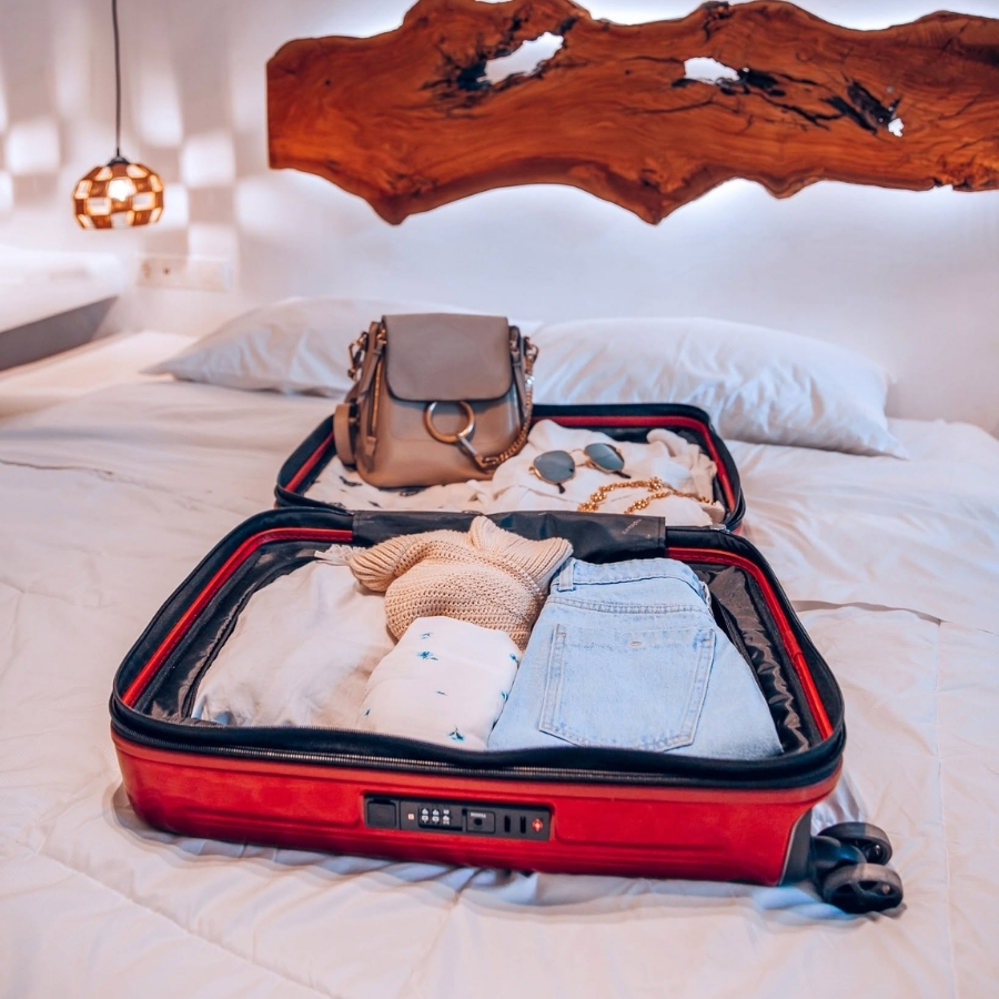 Vali Samsonite KFO NUON Được trang bị bánh xe với thiết kế giảm xóc