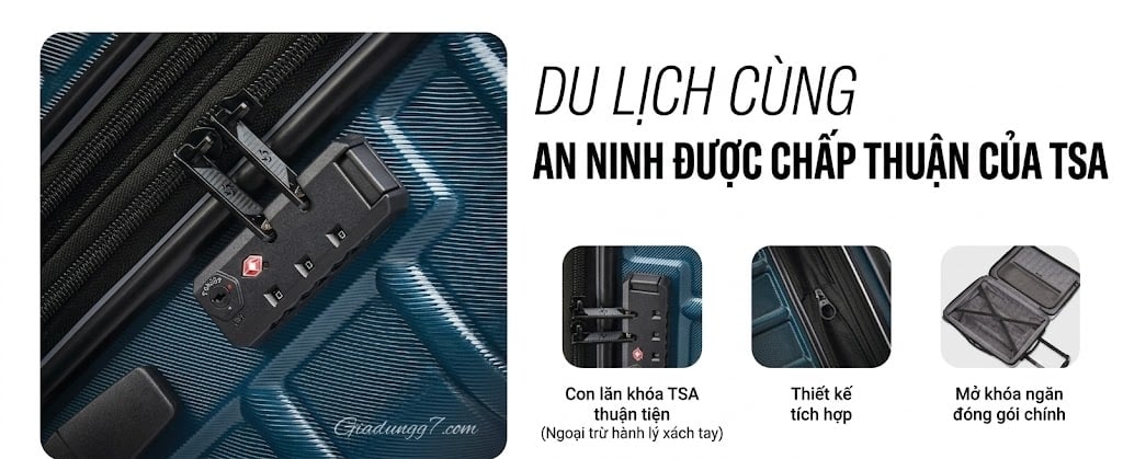 Vali Samsonite Omni 2 Di chuyển nhẹ nhàng qua các sân bay với vali xách tay cứng cáp