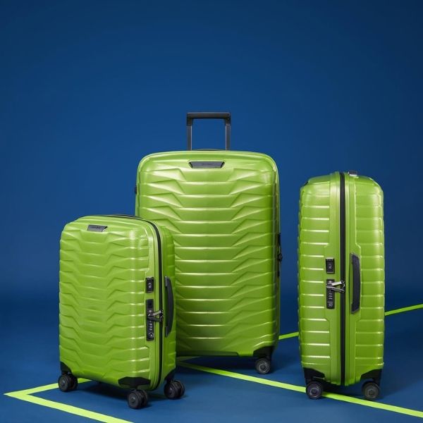 Vali Samsonite Proxis Màu Xanh chuối Khóa TSA – Bảo mật tuyệt đối cho chuyến du lịch Hoa Kỳ