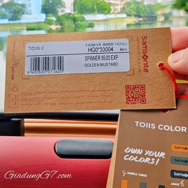 Vali Samsonite Toiis Khóa kéo bảo mật – Bảo vệ hành lý an toàn