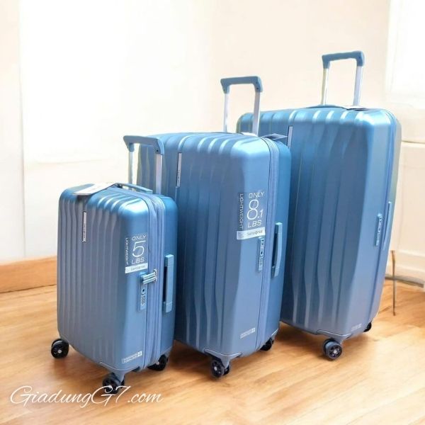 Vali Samsonite Uplift size 20cm/ 28cm/ 33cm - Vật liệu vỏ polycarbonate nhẹ được pha chế đặc biệt