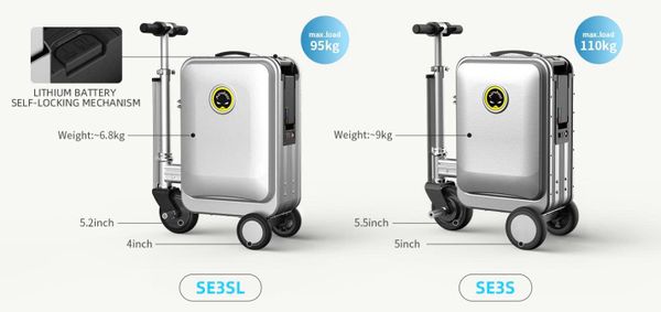 Bảng so sánh giữa vali điện SE3L và SE3S