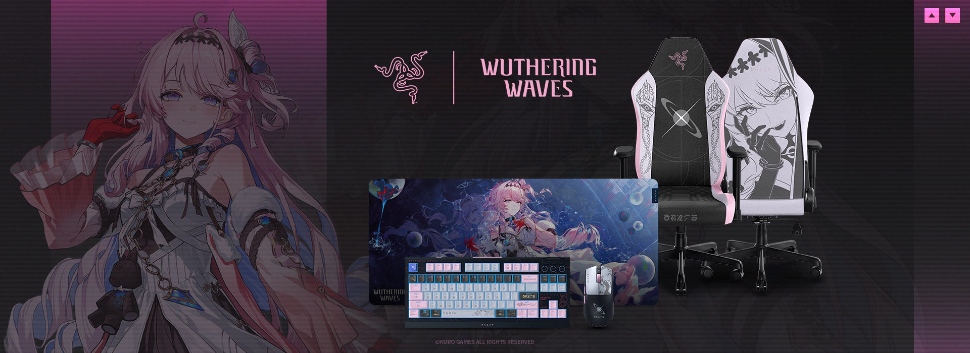 Razer | Wuthering Waves Collection – Bộ Gaming Gear Phiên Bản Denia Chính Hãng