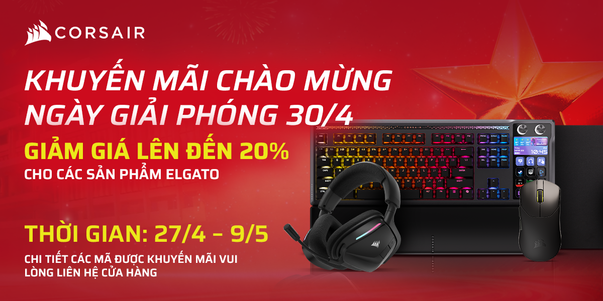 Khuyến Mãi Chào Mừng Ngày Giải Phòng 30/4 Corsair