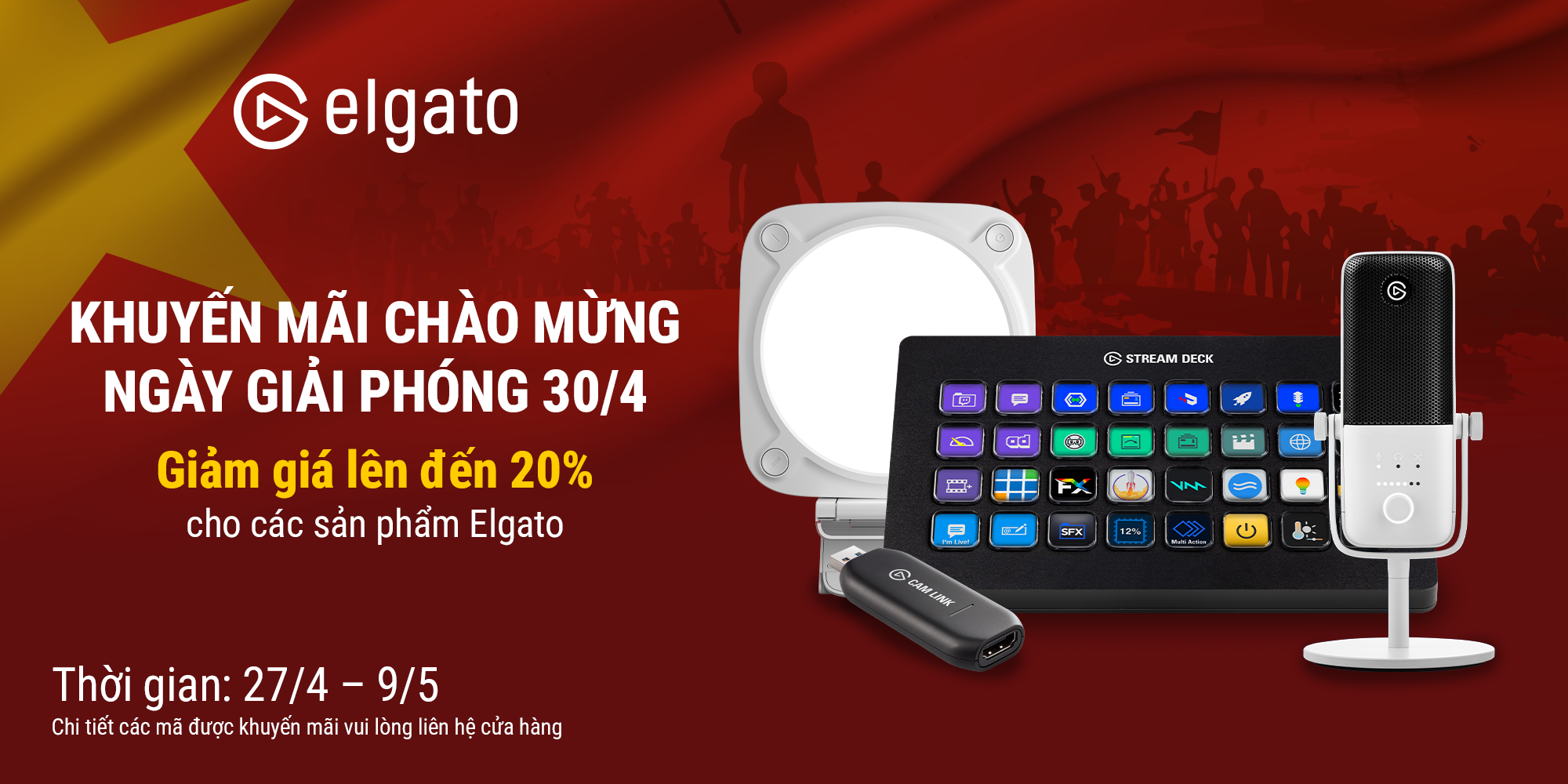 Khuyến Mãi Chào Mừng Ngày Giải Phòng 30/4 Elgato