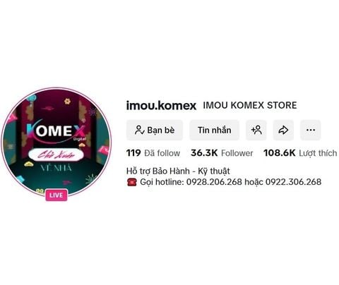 Hướng dẫn ngươi mua liên hệ chủ shop trên Tiktok shop imou.komex