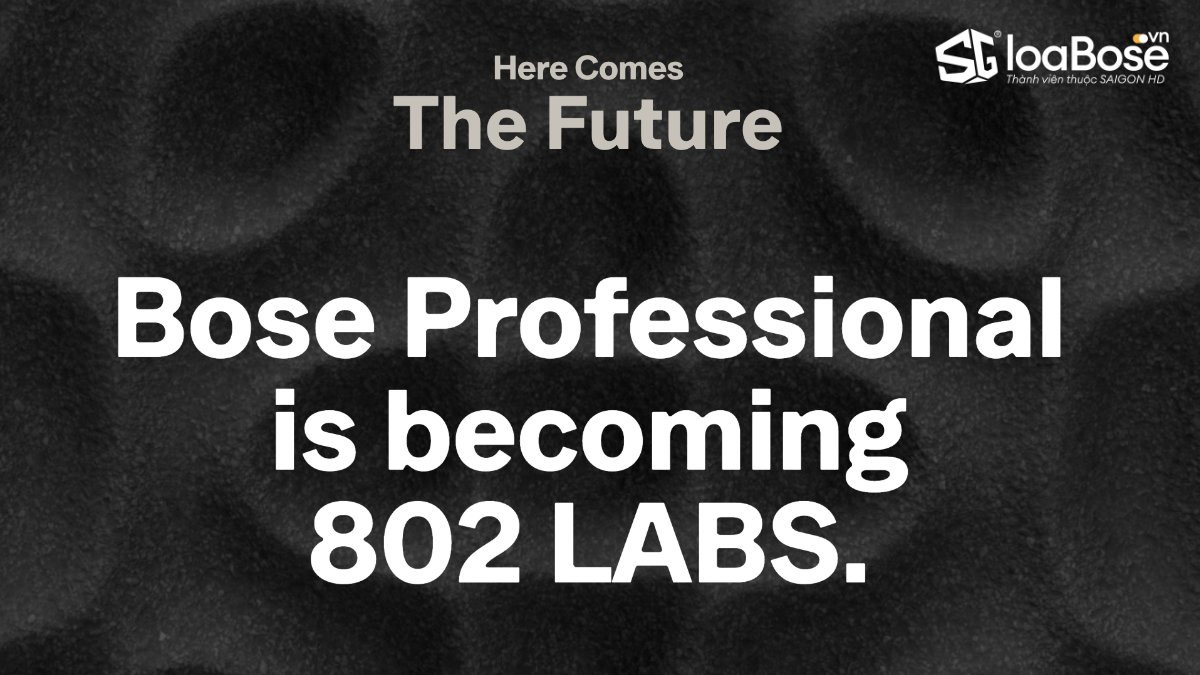 Bose Professional hé lộ bộ nhận diện thương hiệu mới 802 LABS
