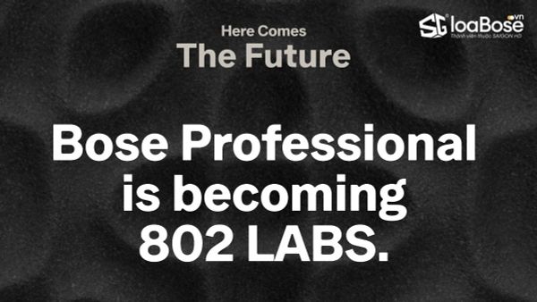 Bose Professional hé lộ bộ nhận diện thương hiệu mới 802 LABS