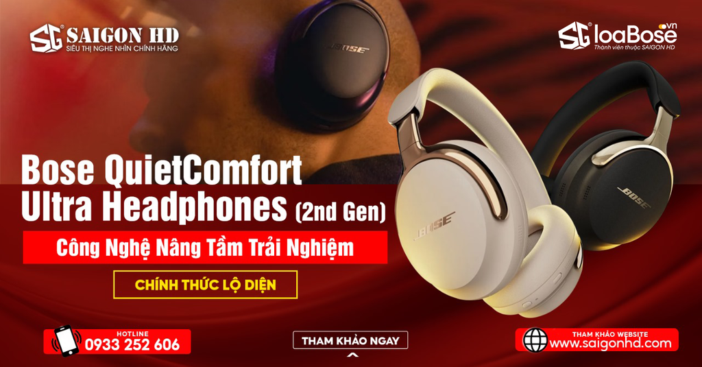 Ra mắt tai nghe Bluetooth không dây chống ồn Bose QuietComfort Ultra Headphones 2