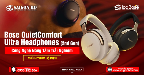 Ra mắt tai nghe Bluetooth không dây chống ồn Bose QuietComfort Ultra Headphones 2