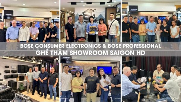 Đại diện Bose CE & Bose Professional nhiều lần ghé thăm showroom SAIGON HD – Minh chứng cho mối quan hệ đối tác tin cậy