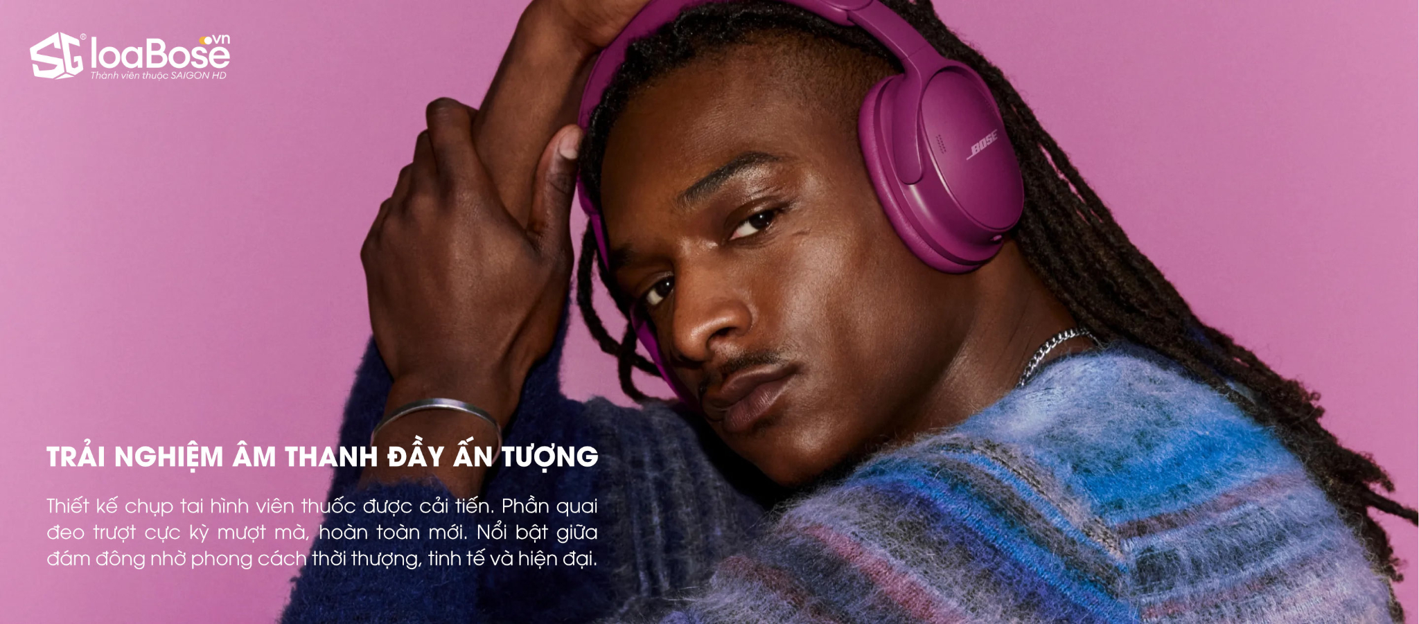 Tai nghe Bose QuietComfort Headphones 2 có thiết kế biểu tương, cho âm thanh ấn tượng
