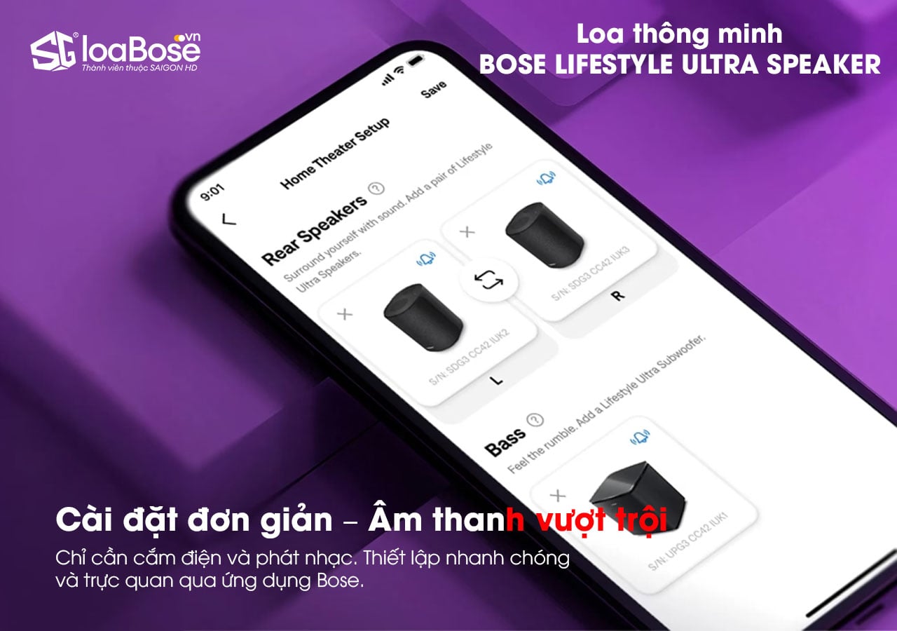 Ứng dụng Bose Music điểu khiển loa không dây thông minh Bose Lifestyle Ultra Speaker dễ dàng