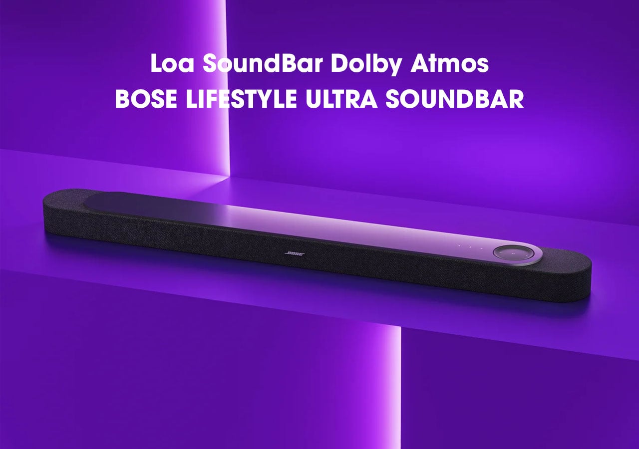 Loa Bose LifeStyle Ultra SoundBar - Loa SoundBar cao cấp chính hãng dành cho Tivi mới nhất 2026