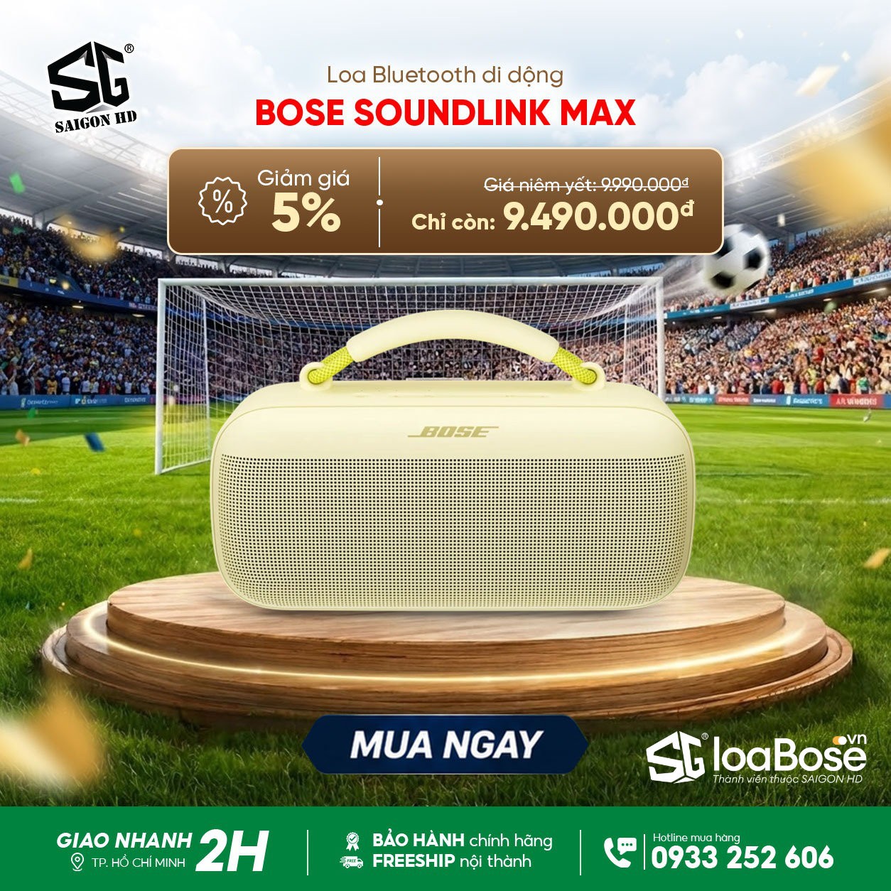 Khuyến mãi giảm giá loa Bluetooth di động Bose SoundLink Max chính hãng rẻ nhất 2026