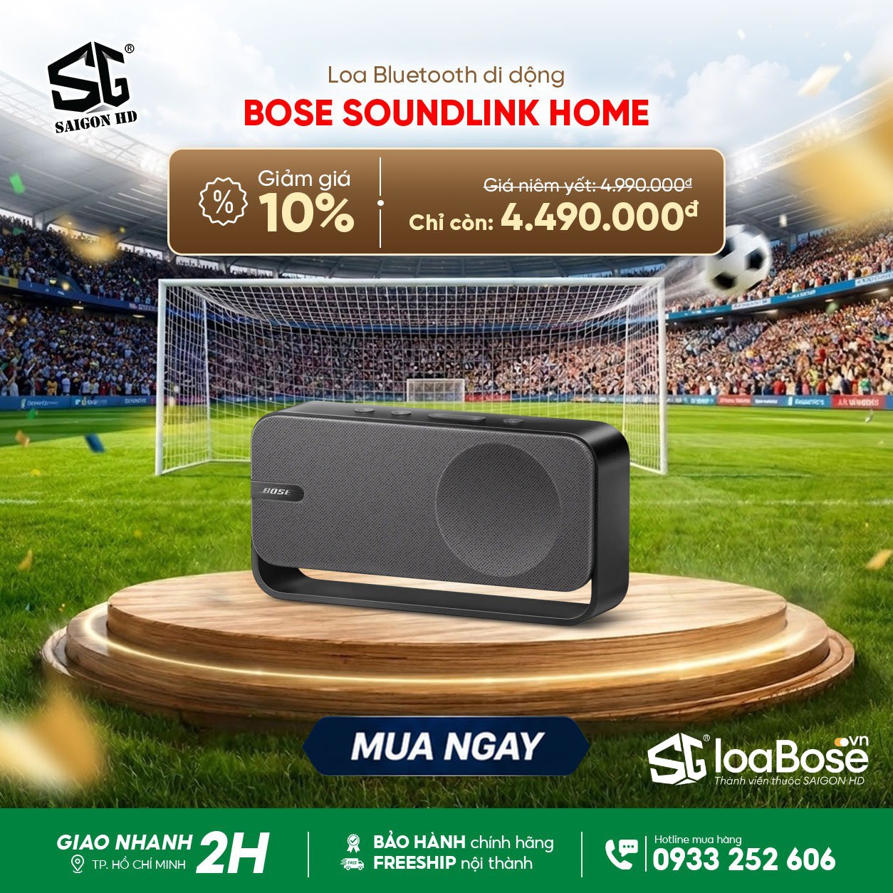 Khuyến mãi giảm giá loa Bluetooth di động Bose SoundLink Home chính hãng rẻ nhất 2026