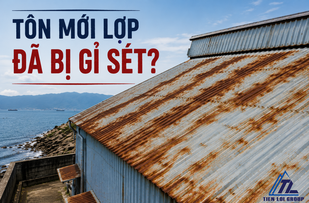 TẠI SAO TÔN MỚI LỢP ĐÃ BỊ GỈ SÉT? 7 NGUYÊN NHÂN PHỔ BIẾN VÀ CÁCH KHẮC PHỤC