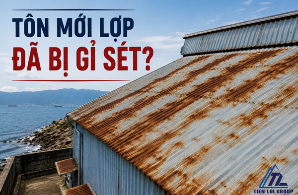 TẠI SAO TÔN MỚI LỢP ĐÃ BỊ GỈ SÉT? 7 NGUYÊN NHÂN PHỔ BIẾN VÀ CÁCH KHẮC PHỤC