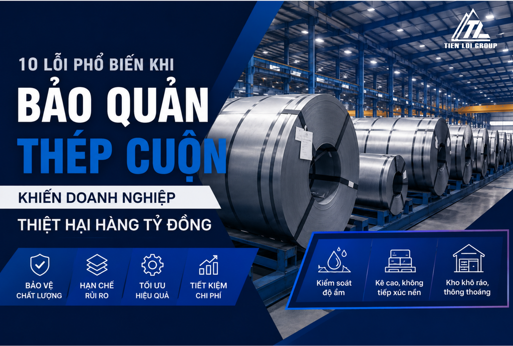 10 LỖI PHỔ BIẾN KHI BẢO QUẢN THÉP CUỘN KHIẾN DOANH NGHIỆP THIỆT HẠI HÀNG TỶ ĐỒNG