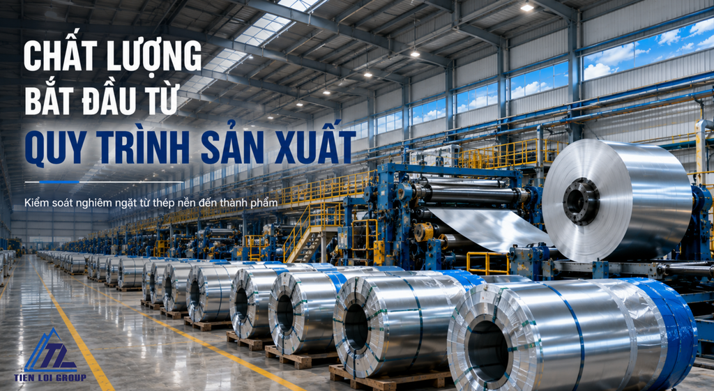 TÔN ĐƯỢC SẢN XUẤT NHƯ THẾ NÀO? 8 BƯỚC TẠO NÊN MỘT TẤM TÔN CHẤT LƯỢNG