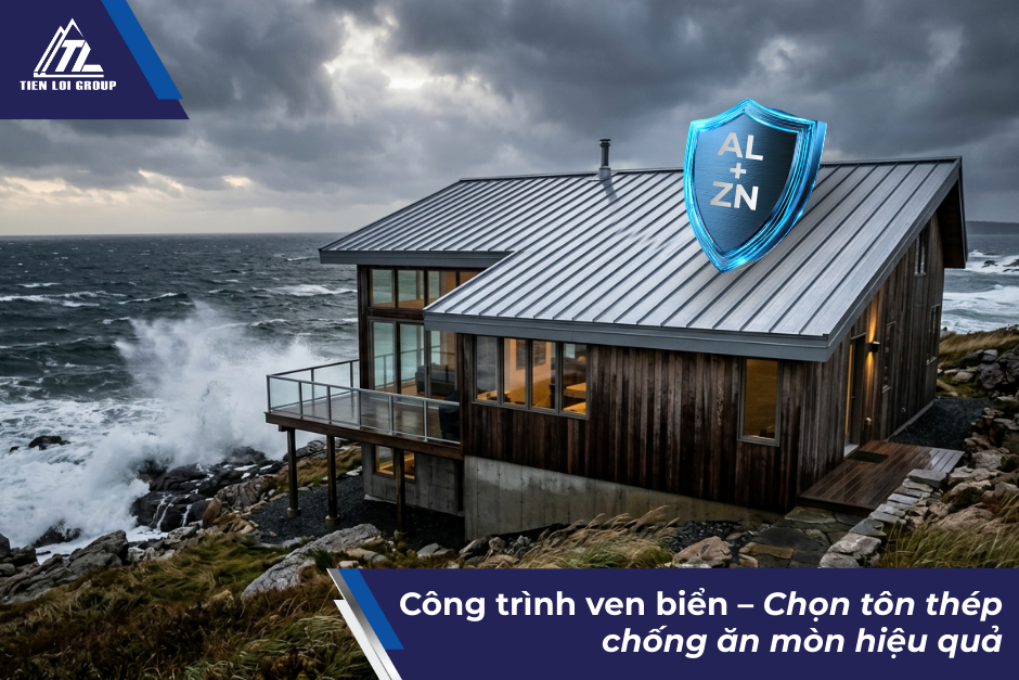 Công trình ven biển – Chọn tôn thép chống ăn mòn hiệu quả