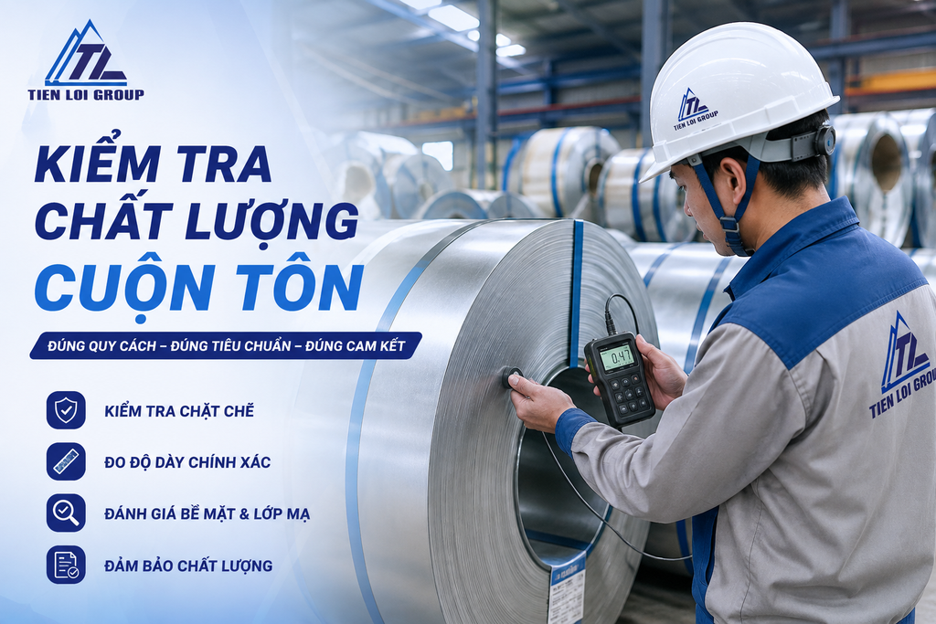 QUY CÁCH KIỂM TRA CHẤT LƯỢNG MỘT CUỘN TÔN TẠI KHO CHUẨN KỸ THUẬT