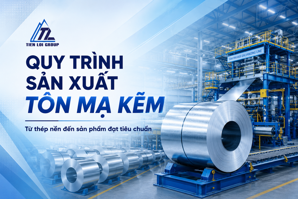 QUY TRÌNH SẢN XUẤT TÔN MẠ KẼM ĐẠT TIÊU CHUẨN DIỄN RA NHƯ THẾ NÀO?