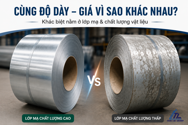 VÌ SAO CÙNG ĐỘ DÀY NHƯNG GIÁ TÔN LẠI KHÁC NHAU? 7 YẾU TỐ QUYẾT ĐỊNH CHẤT LƯỢNG VÀ GIÁ THÀNH