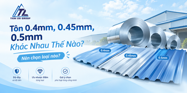 TÔN 0.4MM, 0.45MM, 0.45MM KHÁC NHAU NHƯ THẾ NÀO? NÊN CHỌN LOẠI NÀO ?