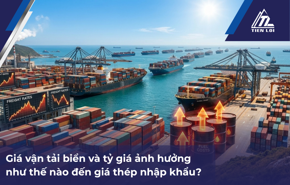Giá vận tải biển và tỷ giá ảnh hưởng như thế nào đến giá thép nhập khẩu?