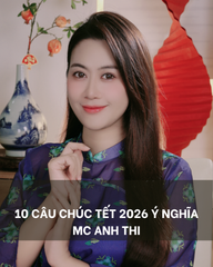 10 câu chúc năm mới ý nghĩa 2026 từ MC Anh Thi