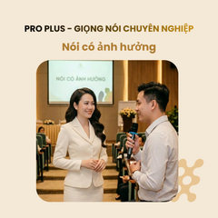 Khoá học giọng nói chuyên nghiệp ( PRO PLUS ) - Nói để dẫn dắt tại Anh Thi Academy